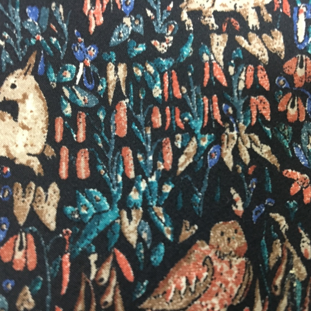 Vintage Yves Saint Laurent Animal Print Neck Tie